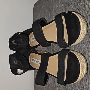 Steve Madden Comfortable Twine Wedge Heel Size 8